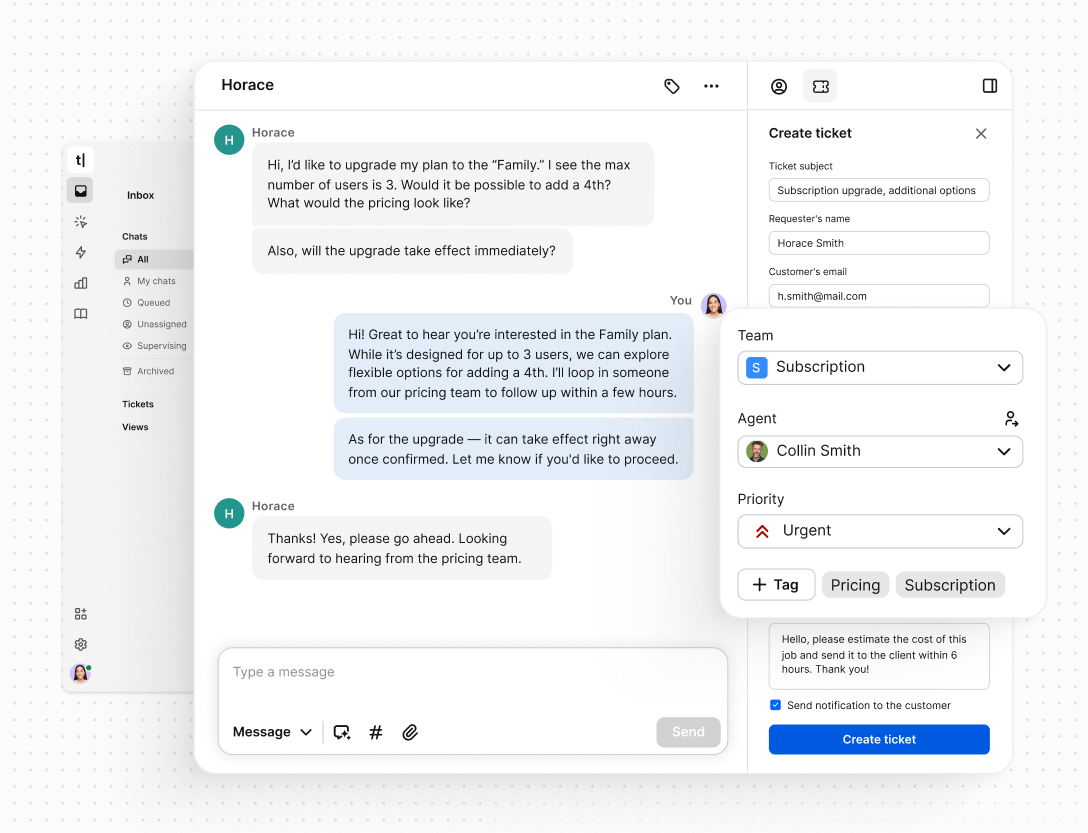 Organized workflows in Text App for ecommerce
