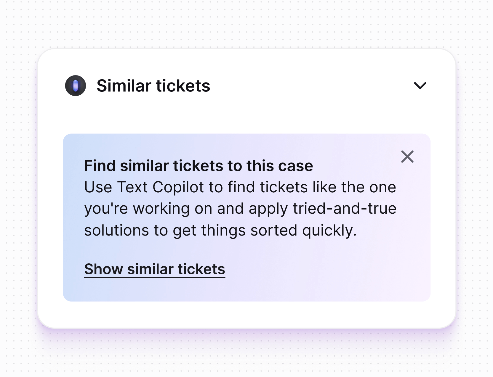 Text Intelligence in Text App for automation managers